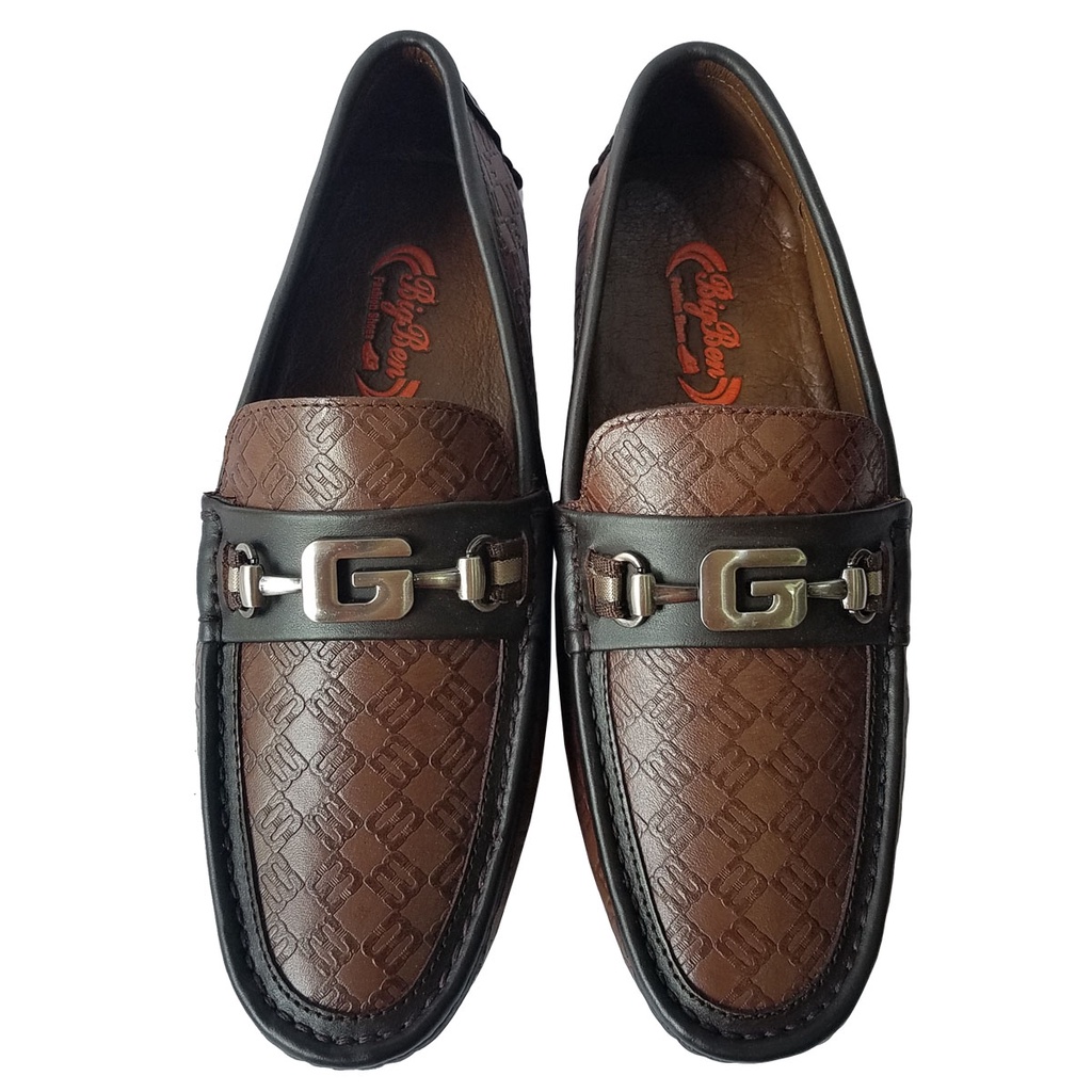 Giày Lười Nam Da Bò Thật BIGBEN Cao Cấp GM239