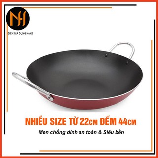 Chảo trơn chống dính sâu lòng 2 quai Kyofa công nghệ Hàn Quốc đủ size chọn từ 22cm đến 42cm