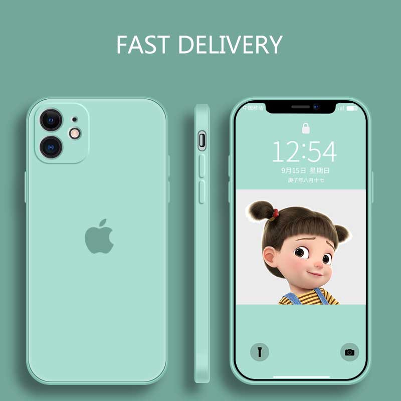 Ốp Điện Thoại Silicon Dẻo Mềm Chống Sốc Viền Vuông Cho Iphone Se 2020 6 7 8 Plus Xs Max 11 Pro Max | BigBuy360 - bigbuy360.vn