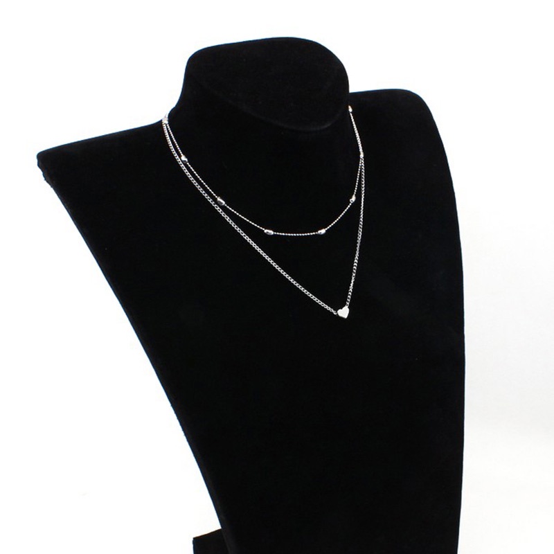 Vòng Cổ Choker Mặt Trái Tim Đơn Giản Cho Nữ
