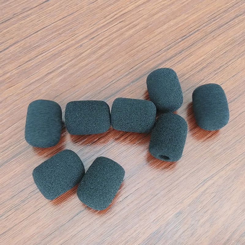 Set 5 vỏ xốp màu đen bọc đầu micro chắn gió