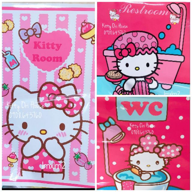 🍀Decal cửa 1m×1m2 Kitty🍀