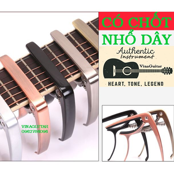 Capo Kẹp Đàn Guitar Kim Loại (tặng pick gảy)