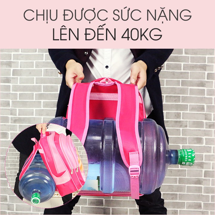 Balo, cặp sách cho bé chống gù lưng hình công chúa