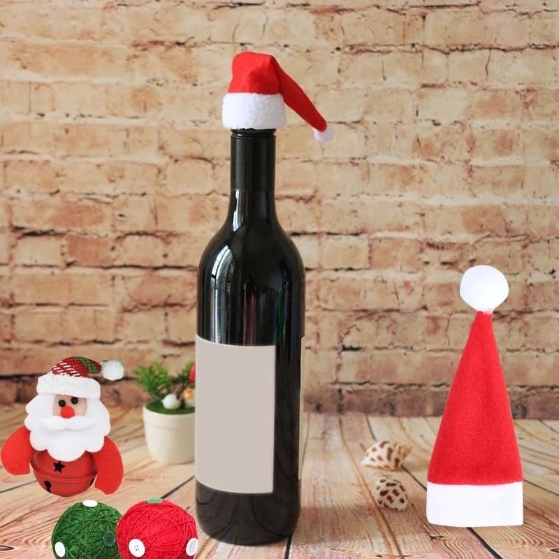 Set 6 Nón Ông Già Noel Mini 4 * 7cm Trang Trí Cho Búp Bê