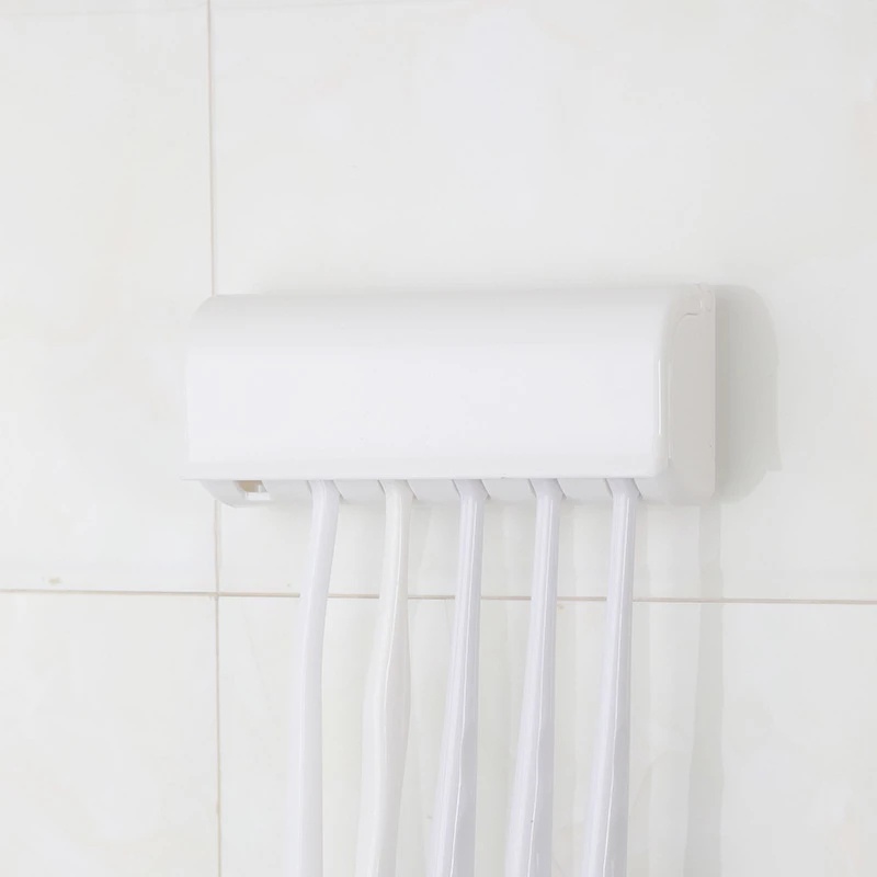 Giá Đỡ Bàn Chải Đánh Răng Dán Tường Không Cần Khoan Chống Bụi Bằng ABS Tiện Dụng