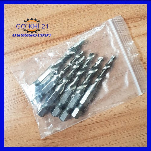 Mũi Khoan taro hss tạo ren hệ Inch chuyên dụng 6pc