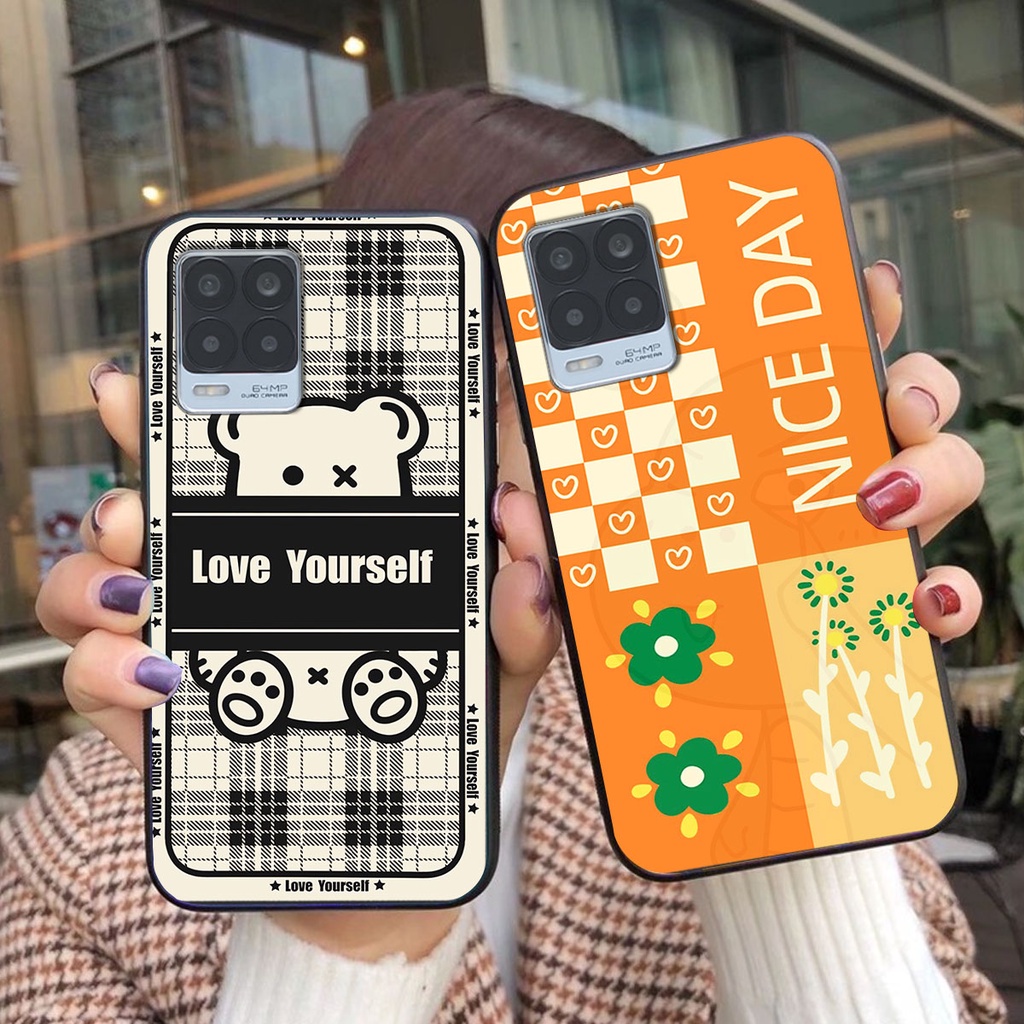 Ốp lưng Oppo REALME 8 happy day, gấu bear dễ thương - BỀN - ĐẸP -BAO GIÁ TOÀN THỊ TRƯỜNG