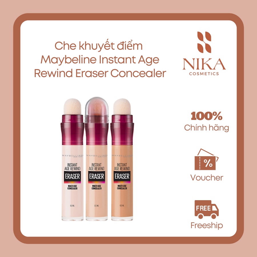 Che khuyết điểm Maybeline Instant Age Rewind Eraser Concealer 6ml [Nika Cosmetics]