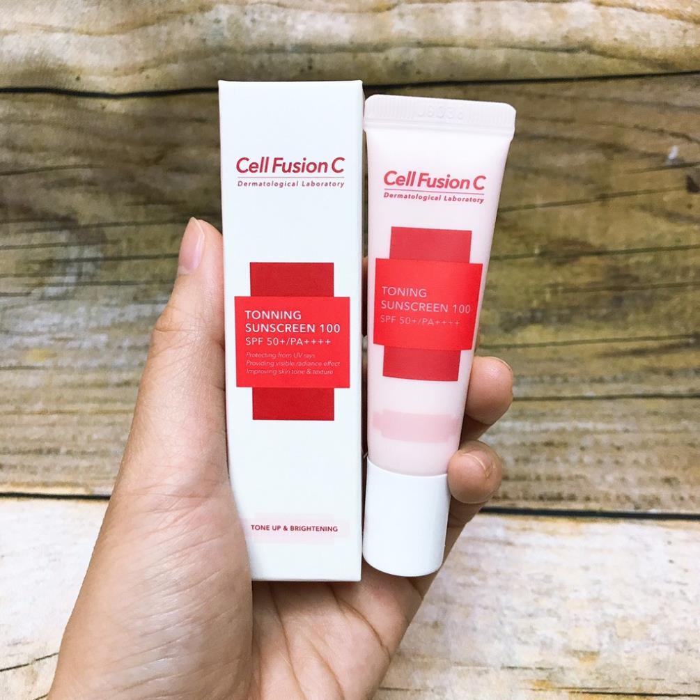 KEM CHỐNG NẮNG MINI CELL FUSION C TONING SUNSCREEN 100 - 10ml