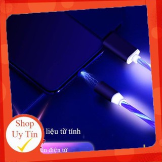 Cáp Sạc Led Từ 3 Đầu Nam Châm Streamer (Combo Gồm 3 Đầu Ss/Ip/S8)