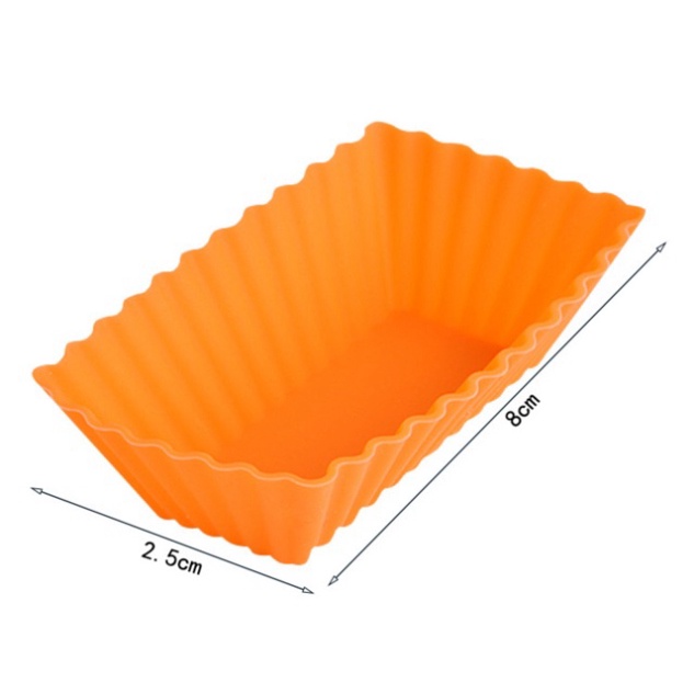 1 Chiếc Khuôn Silicon hình chữ nhật Làm Bánh Bột Lọc màu ngẫu nhiên
