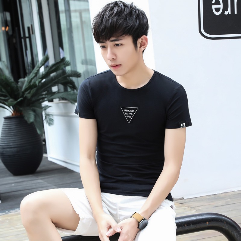 Áo thun nam ngắn tay rebuild rethink TN11 style Hàn Quốc | BigBuy360 - bigbuy360.vn