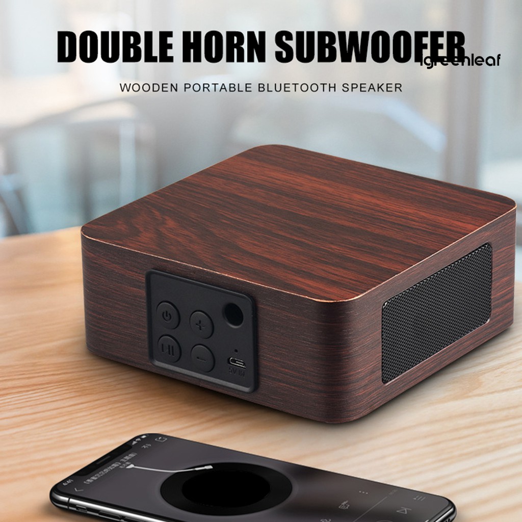 Loa Bluetooth Không Dây Q1A Vỏ Gỗ Cho Điện Thoại / Máy Tính