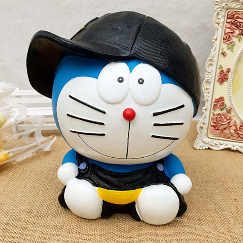 Hộp Đựng Tiền Tiết Kiệm Hình Mèo Máy Doraemon Dễ Thương Sáng Tạo