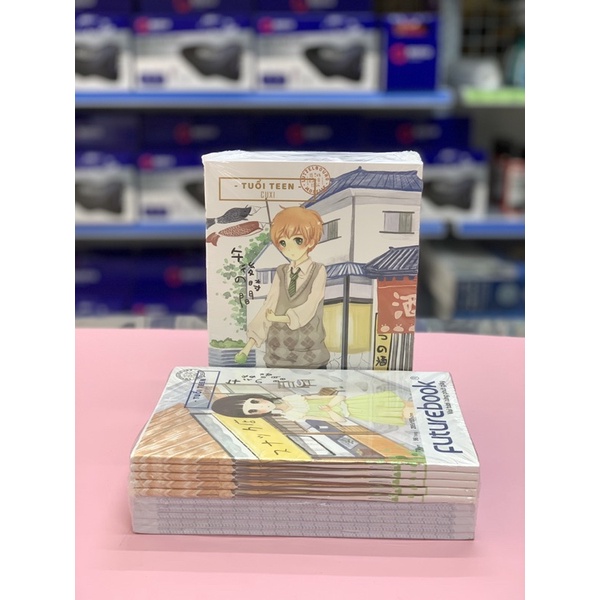 Tập học sinh Futurebook 96 trang, ô kẻ ngang, ô caro 4 ôly, định lượng 70gsm