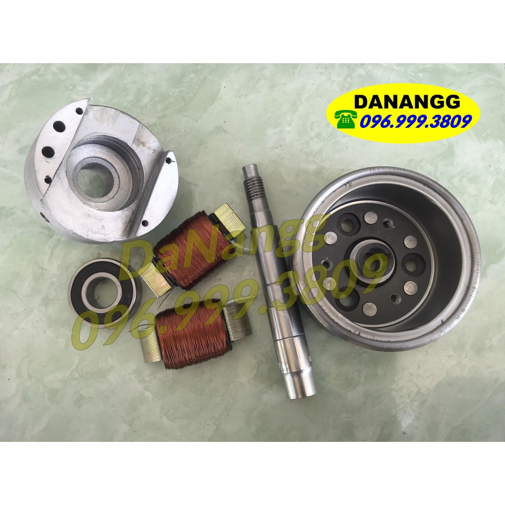 dinamo tua bin phát điện lắp xe máy gia đình LÕI ĐỒNG