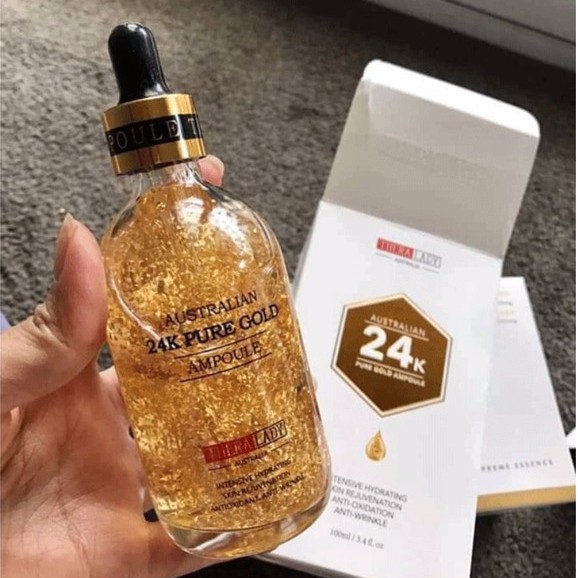 Serum vàng 24k  tặng kèm thanh lăn nâng cơ