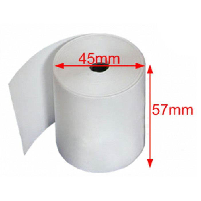 Giấy In Nhiệt, Bill, Hóa Đơn, Trắng, Mịn, Không Chất Phụ Gia, Giá Tốt ,Kích Thước K80x45mm,K57x45mm