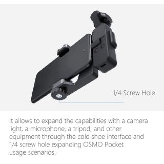 Mobile phone mount for DJI OSMO Pocket Controller