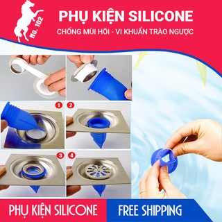Phụ kiện silicone lắp thoát sàn chống mùi hôi, vi khuẩn trào ngược - Shop No.102
