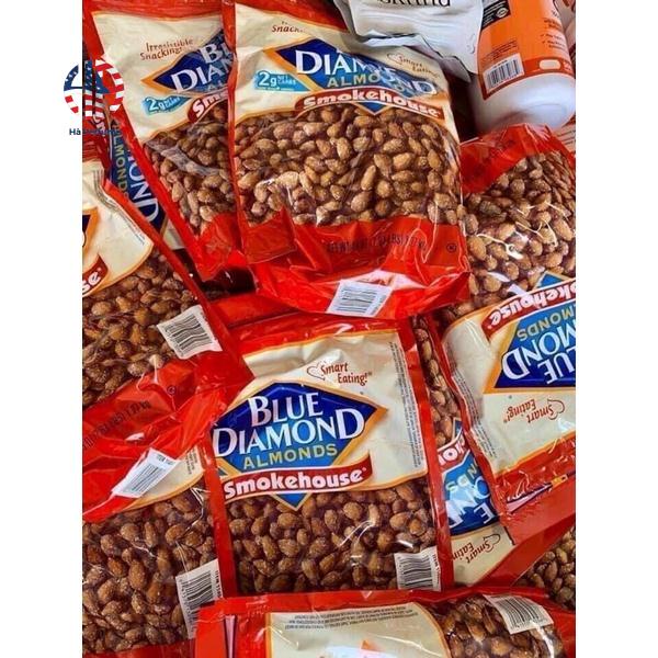 Hạt Hạnh Nhân Tẩm Gia Vị Blue Diamond Almonds Smokehouse 45 oz 1,3kg