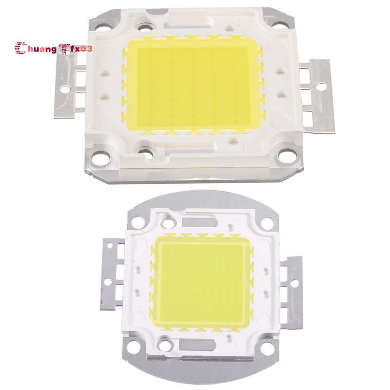 High Power 50W LED Chip Bulb Light Lamp DIY White 3800LM 6500K & LED Chip 100W 7500LM White Light Bulb Lamp Spotlight