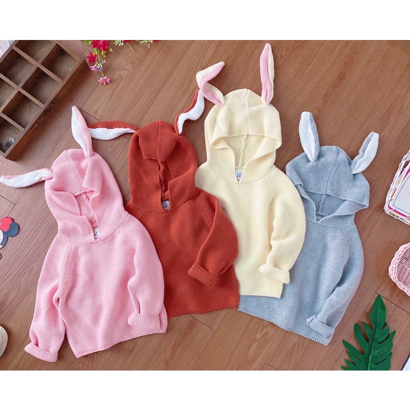 Áo len tai thỏ GAP cho bé trai/ bé gái