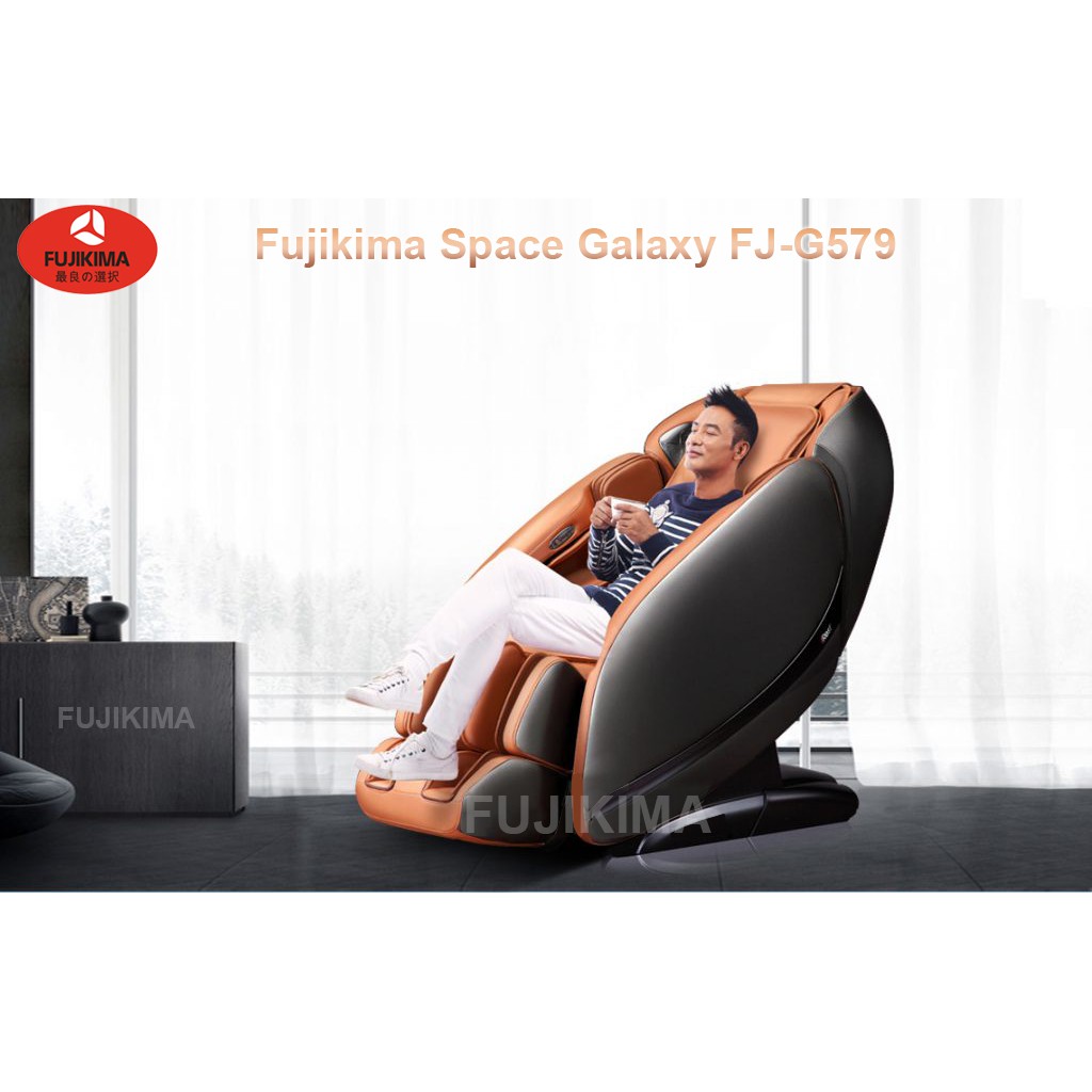 [Version 2021] Ghế FUJIKIMA SPACE GALAXY FJ-G579 liên động tự động massage toàn thân trị liệu theo phương pháp Nhật Bản