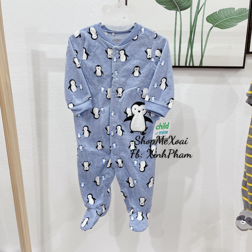 [Chọn mẫu 2][Size 0-3M] Bodysleep Nỉ cho bé xuất dư xịn size 3M(3-5,5kg)