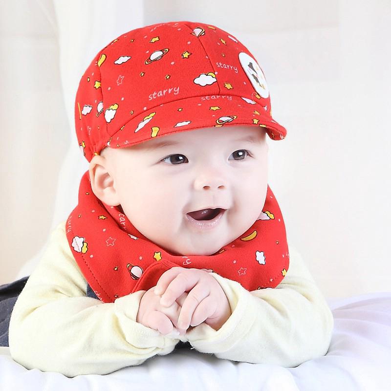 Set Mũ Bóng Chày + Khăn Choàng Cổ Cho Bé