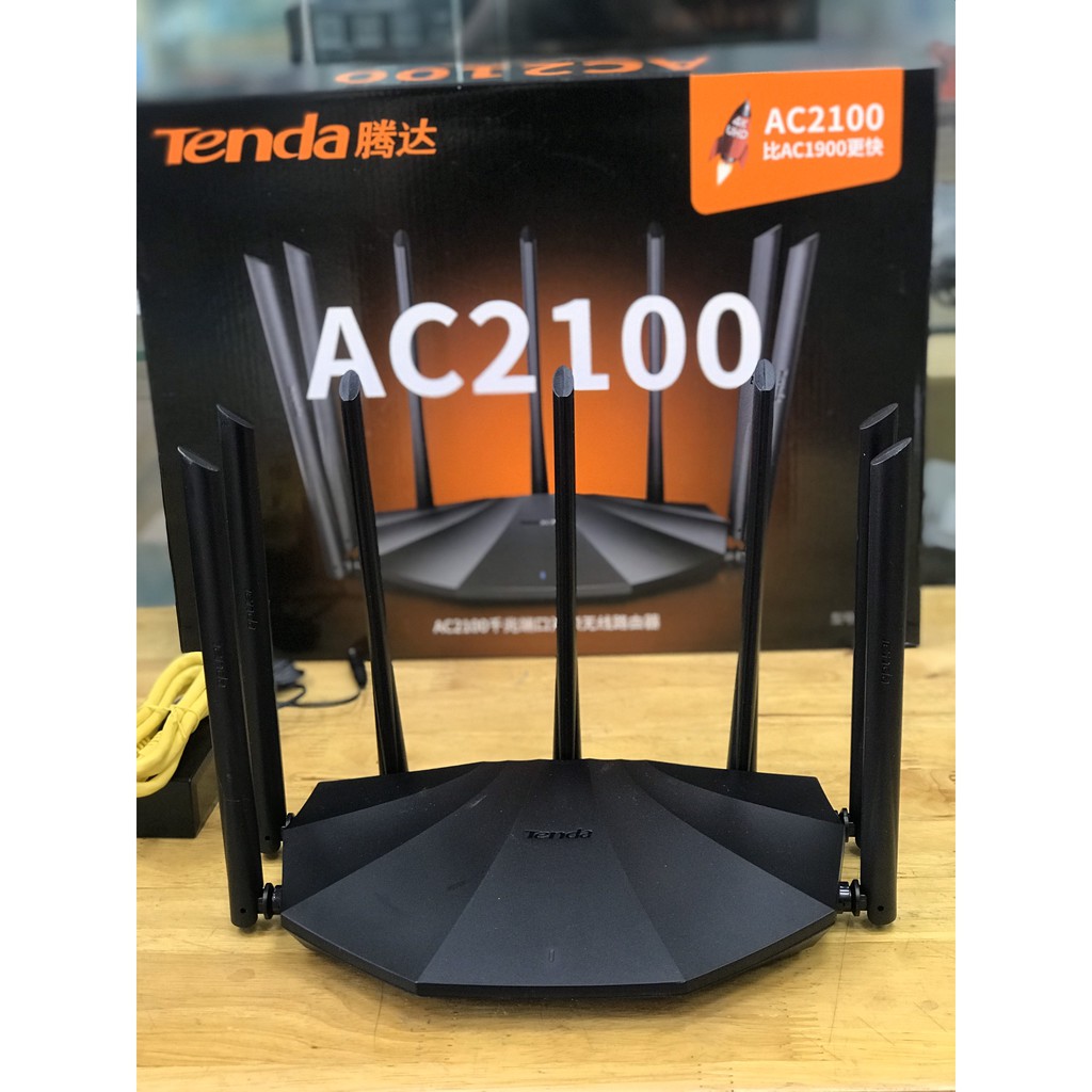 [Giao trong 1h - Hà Nội] Bộ Phát Wifi Tenda AC23 AC7 AC6 7 Ăng Ten 6dbi - Chuẩn AC1200 (Hàng Nhập Khẩu 2020)
