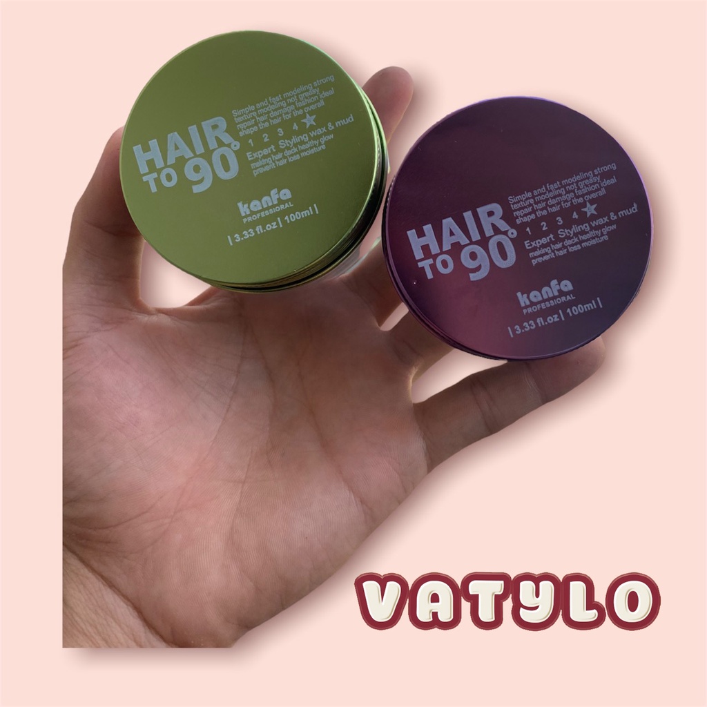 Sáp, Wax vuốt tóc HAIR TO 90 KANFA 100gr tạo kiểu giữ nếp cho tóc. HÀNG CHÍNH HÃNG MN46
