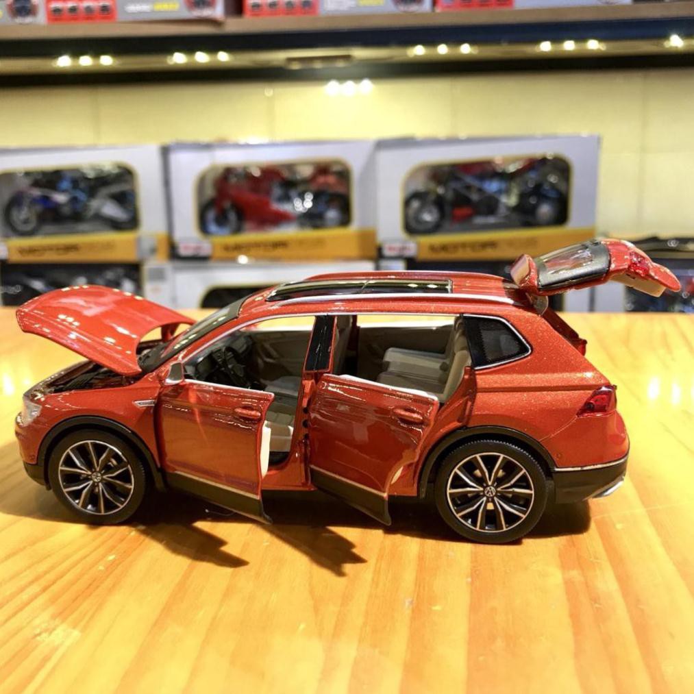 NEW Xe mô hình ô tô Volkswagen tỉ lệ 1/32 màu đỏ cam hàng cao cấp