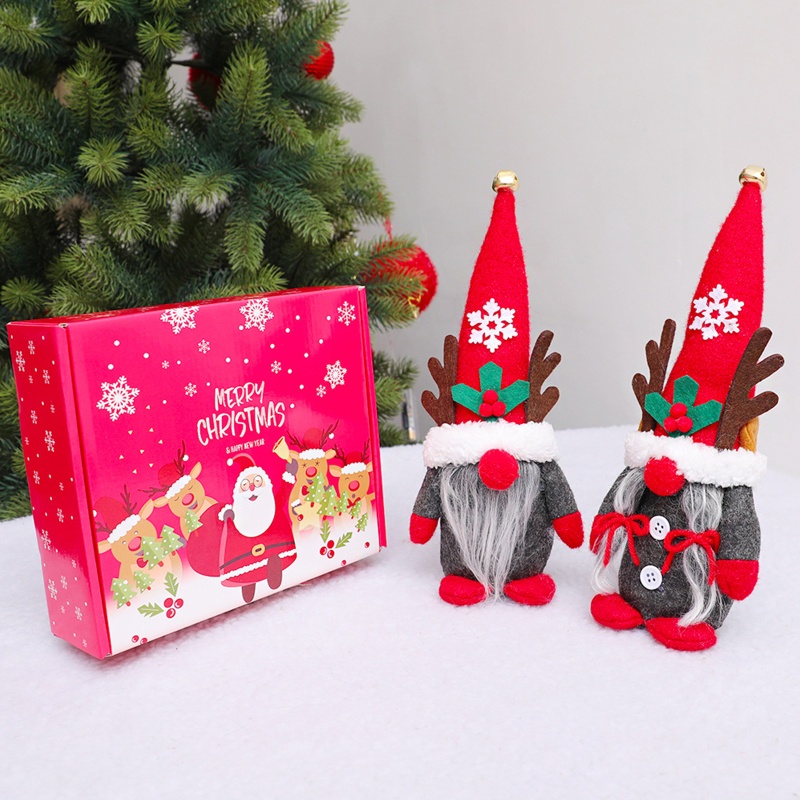 Aoto Phụ Kiện Trang Trí Giáng Sinh Hình Tuần Lộc / Hoa Tuyết / Ông Già Noel Handmade