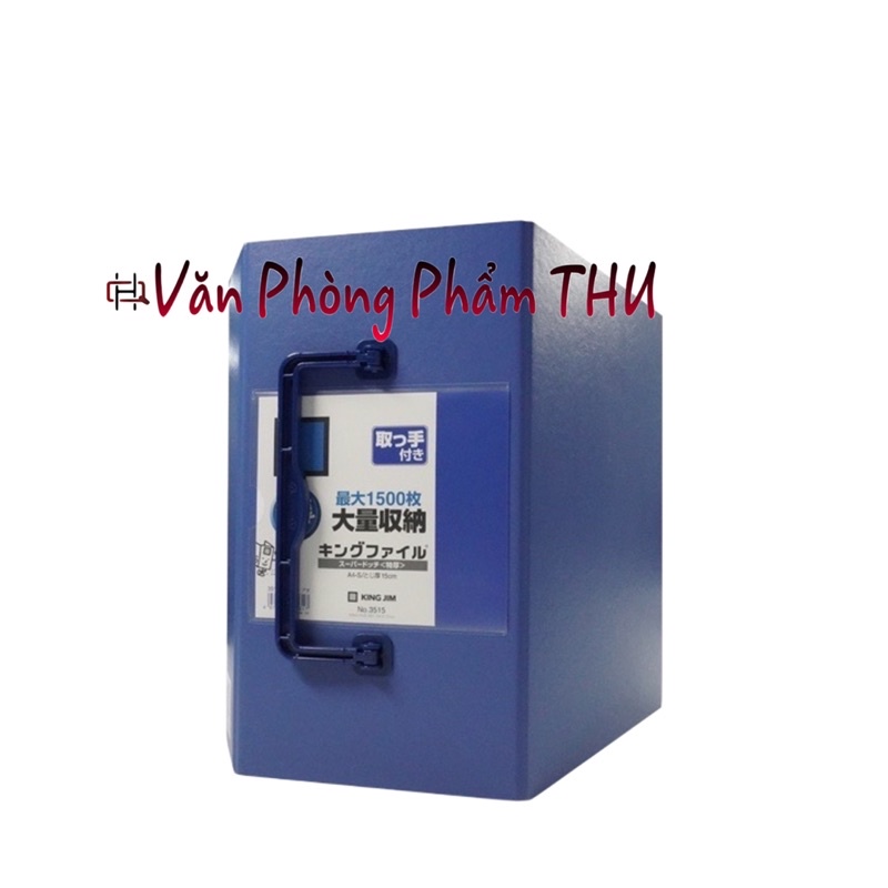 Bìa file 2 còng ống 15cm A4-S - KingJim 3515 bìa còng to lớn nhất King jim 3515 1000 1500 tờ