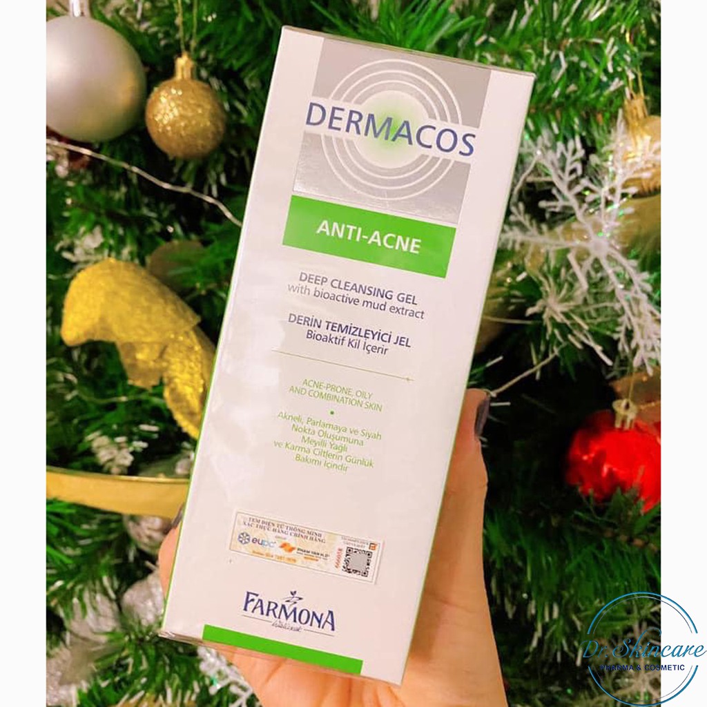 [CHÍNH HÃNG] DERMACOS Sữa Rửa Mặt Farmona Dermacos Anti Acne Deep Cleansing Gel 150ml, Sạch Sâu Ngừa Mụn, Cho Da Dầu | BigBuy360 - bigbuy360.vn