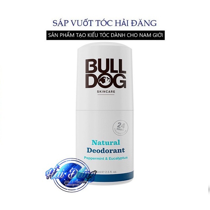 [ Chính Hãng UK ] Lăn Khử Mùi Bulldog Peppermint & Eucalyptus Natural Deodorant - 75ml