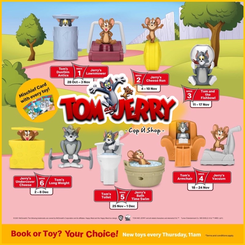 Mô hình đồ chơi Mèo Tom Mc Donald Mcdonald