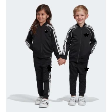 Bộ thể thao adidas 3 Sọc kẻ trên tay áo và ống quần cho trẻ em