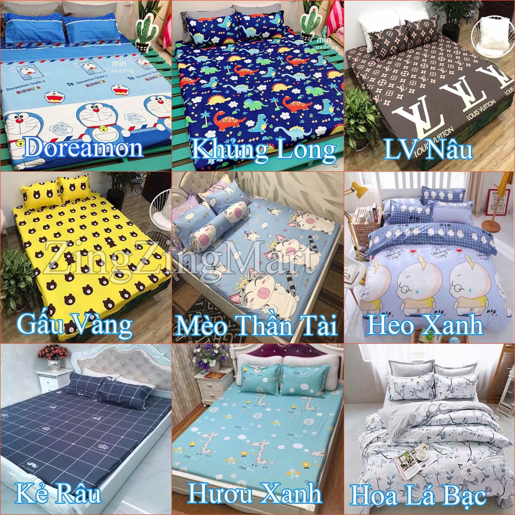 Sét ga gối Combo Ga và 2 Vỏ gối nằm