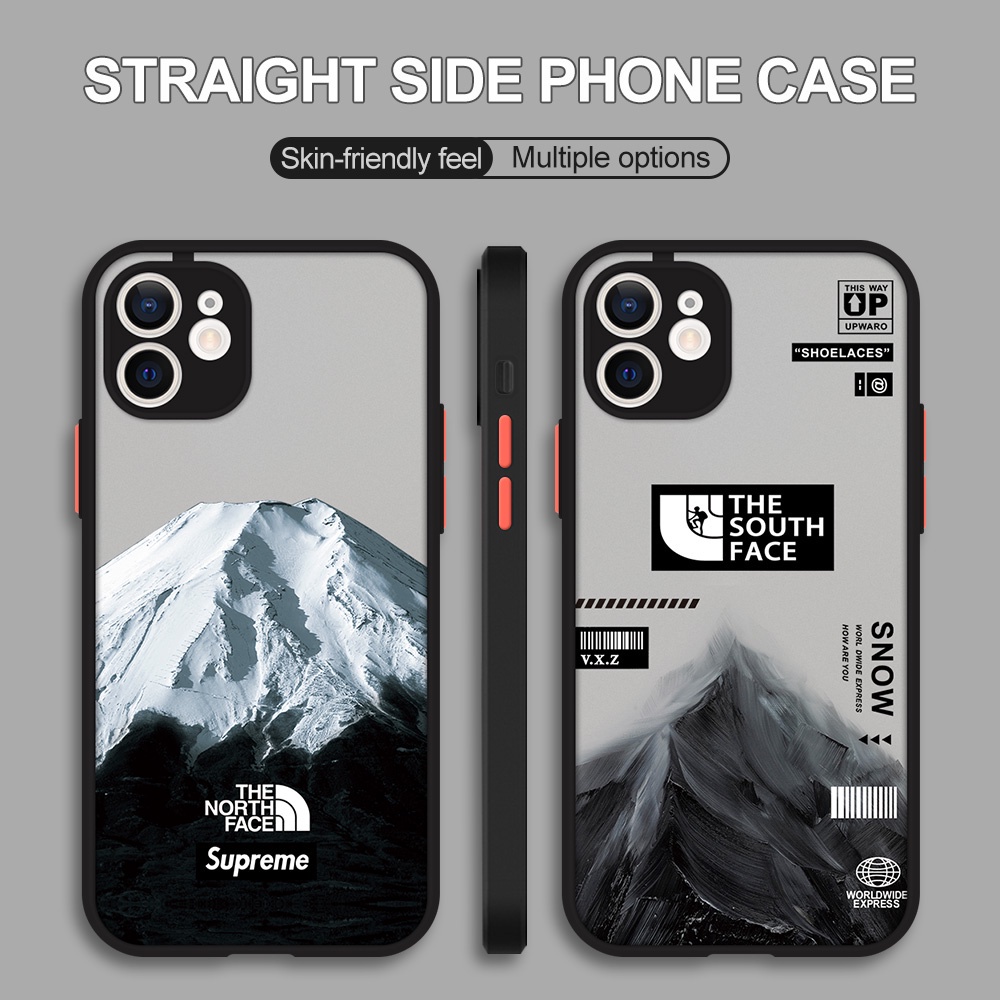 NOHON Case For IPHONE 13 12 11 PRO MAX MINI XS XR 8 PLUS SE 7 6S snowy mountain feel Anti-Scratch Non-Slip Back Cover