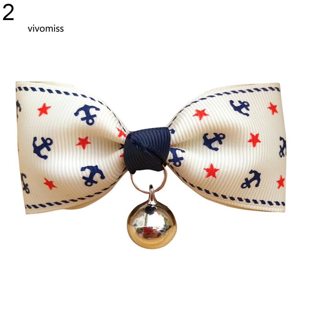 Vòng cổ hình nơ có lục lạc dễ thương cho thú cưng