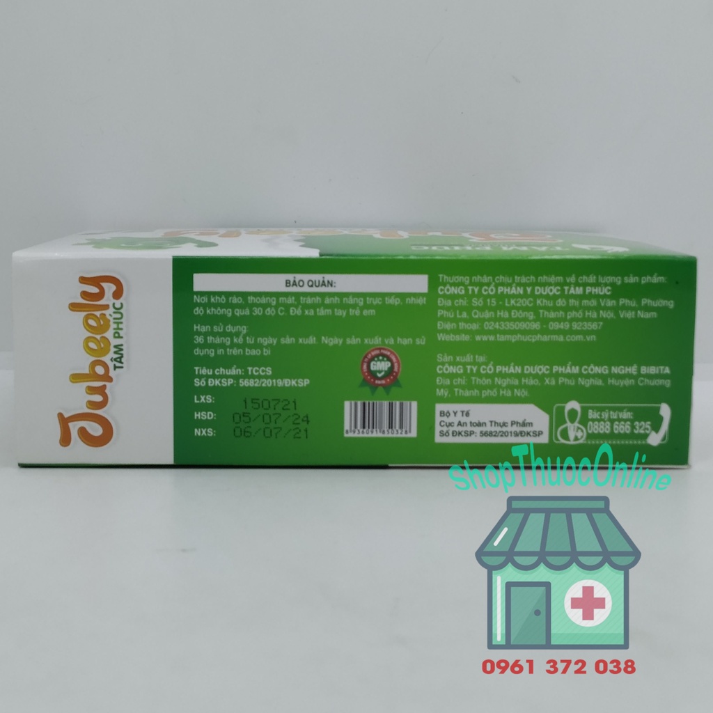 Thạch JUBEELY TÂM PHÚC hộp 20 gói