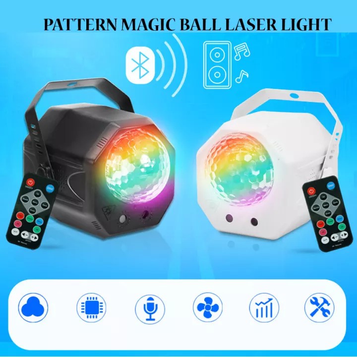 Đèn nháy sân khấu 60 hiệu ứng có điều khiển từ xa, đèn laser nhấp nháy theo nhạc, đèn laze sân khấu