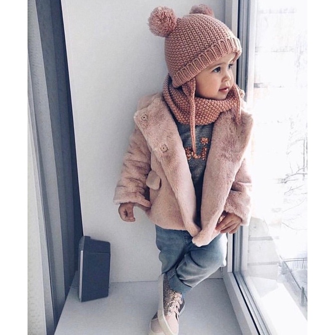 Mũ len Hm và Set khăn mũ len zara cho bé trai, bé gái