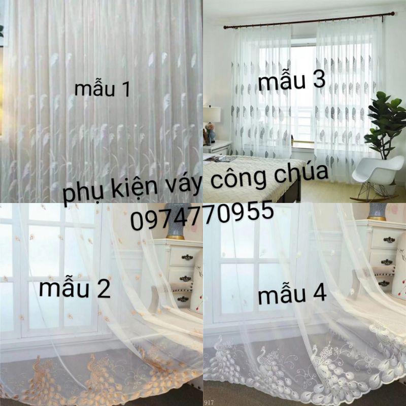 Vải rèm  voan( khổ rộng 2.8m) ( giá 100k/m).