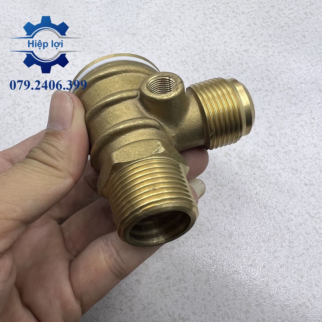 Van 1 chiều máy khí nén đồng 100% - lúp bê máy hơi -Van 1 chiều máy bơm hơi có dầu
