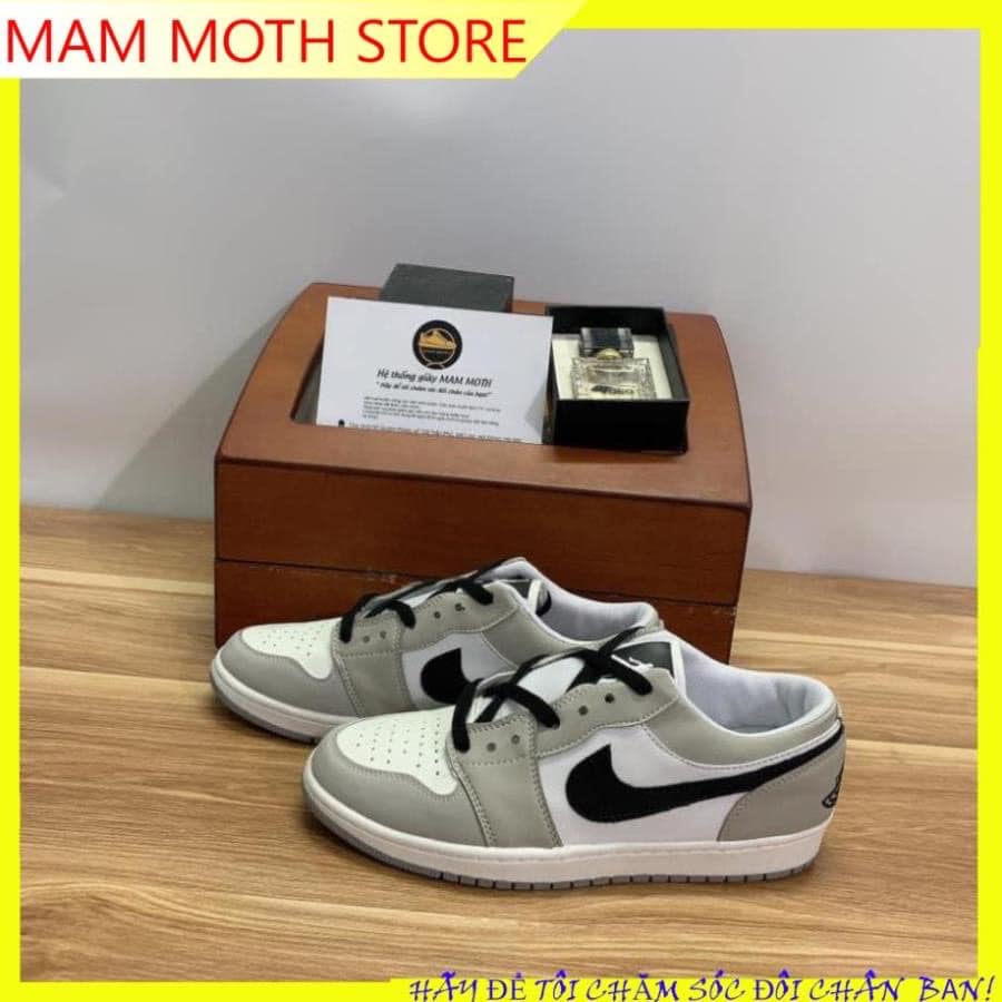 Thanh Lý Giày thể thao sneaker jd1 xám cổ thấp full size nam bản trung cao cấp sh