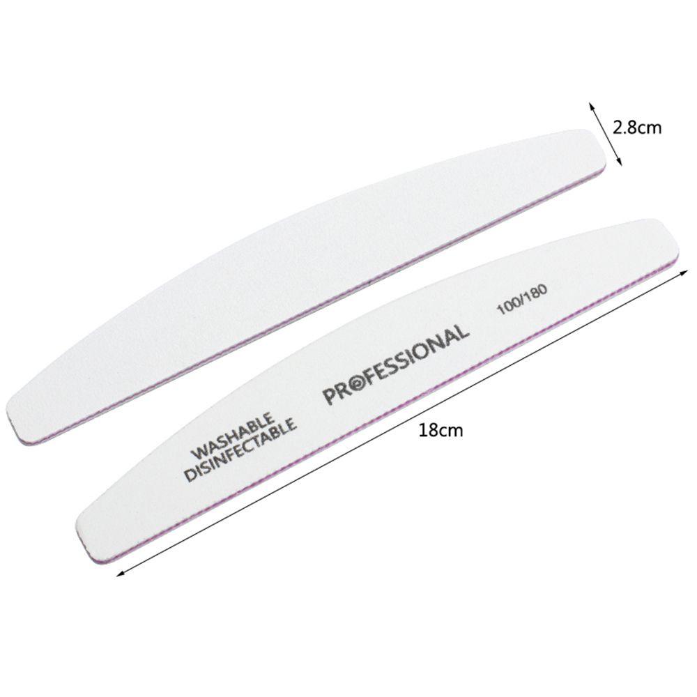 FUTURE Portable Nail Files Beauty Tools Double Sided Sanding Buffer Pedicure Professional Manicure 100/180 Nail Care